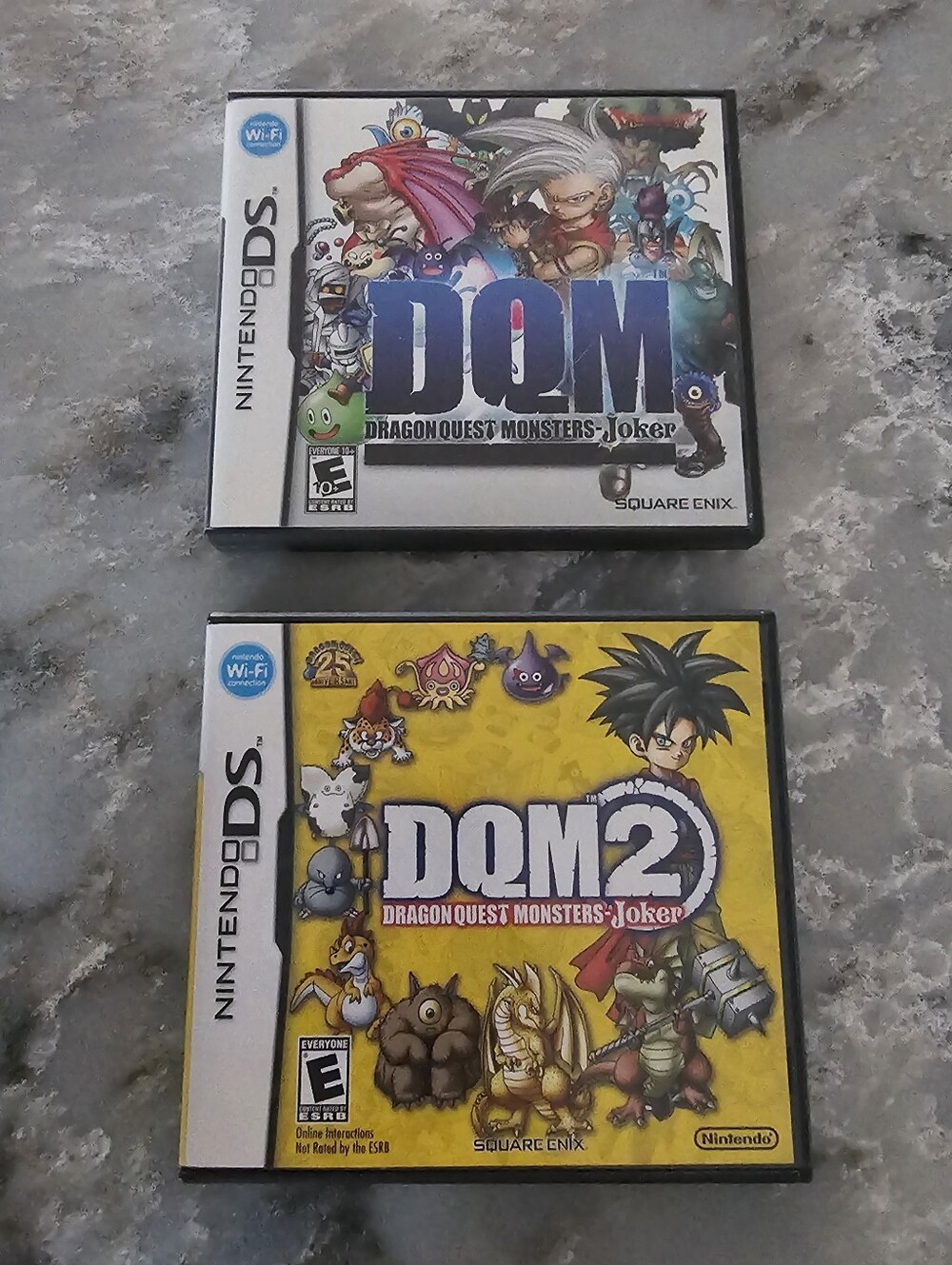 Dragon Quest Monsters Joker 1 & 2 Nintendo DS Lot CIB Black Case Auth Inserts